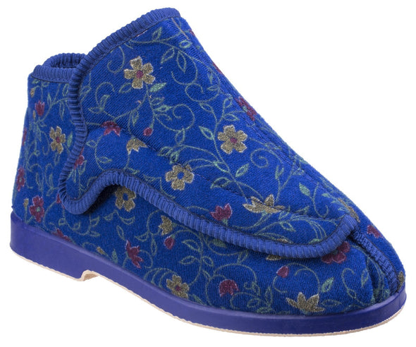 GBS Rhona Ladies Extra Wide Fit Slipper - ghishop