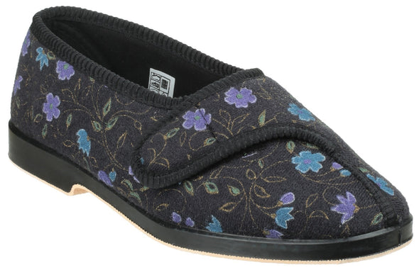 GBS Wilma Ladies Wide Fit Slipper - ghishop