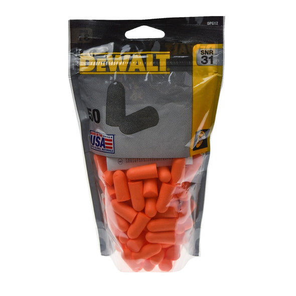 Disposable Earplugs 50 Pair Zip-Log Bag - ghishop