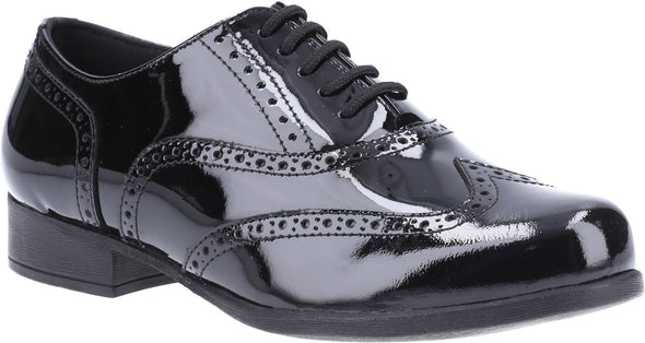 Hush Puppies Kada Senior Patent School Shoe - ghishop