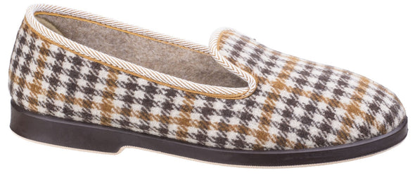 GBS Everett Mens Check Slipper - ghishop