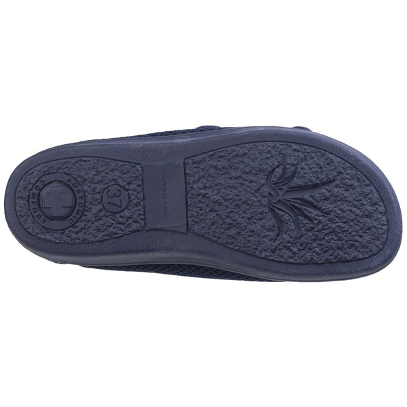 214 Touch Fastening Slipper Wide Fit - ghishop